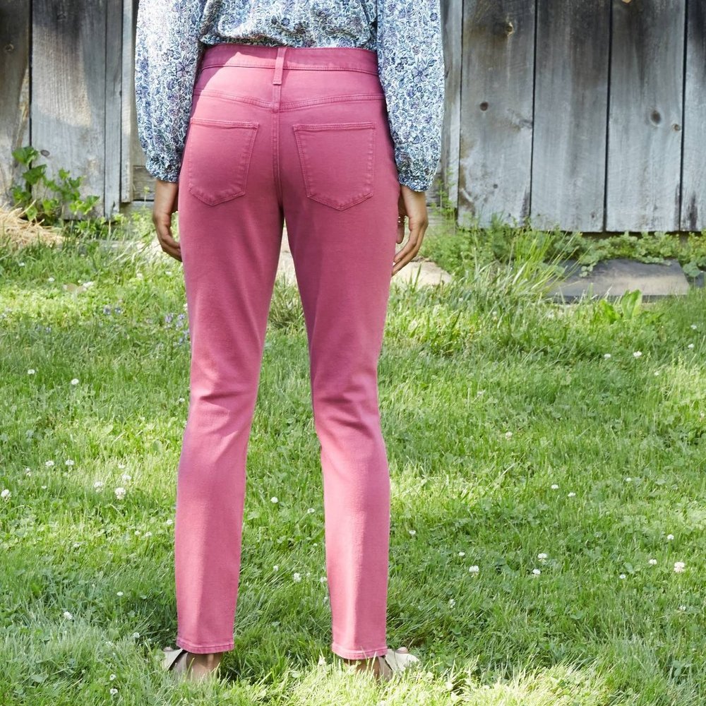 Women's High-Rise Skinny Jeans - Pink - Picture 3 of 4